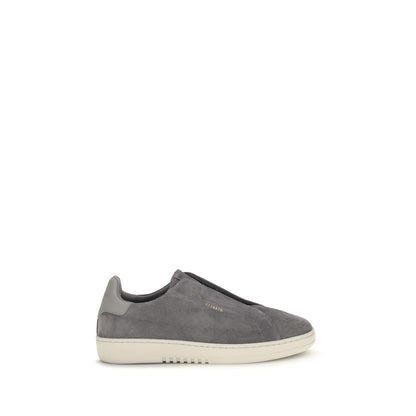 Gray Calf Leather Bos Taurus Low Top Sneakers