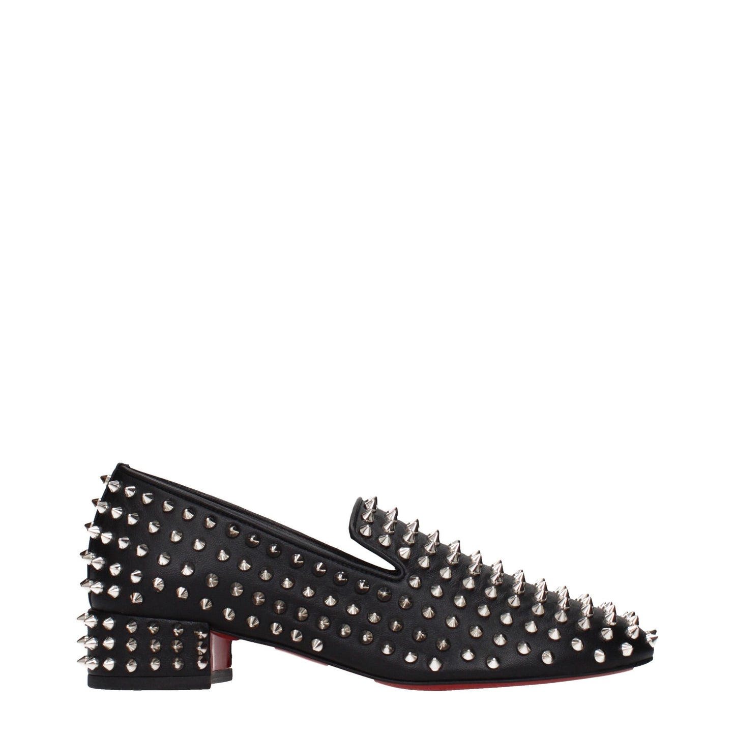 Black Leather Slip-On Loafers