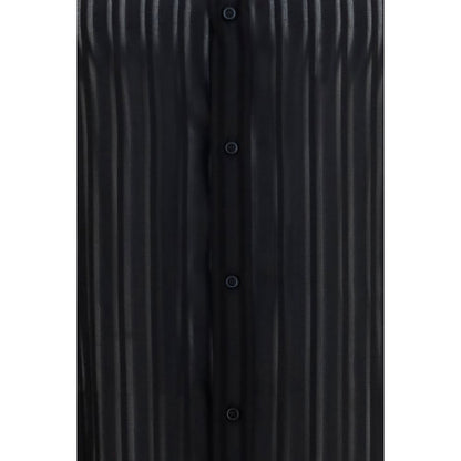 Black Silk Dress Shirt