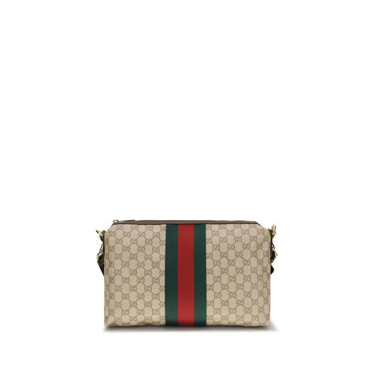 Beige Fabric Shoulder Bag