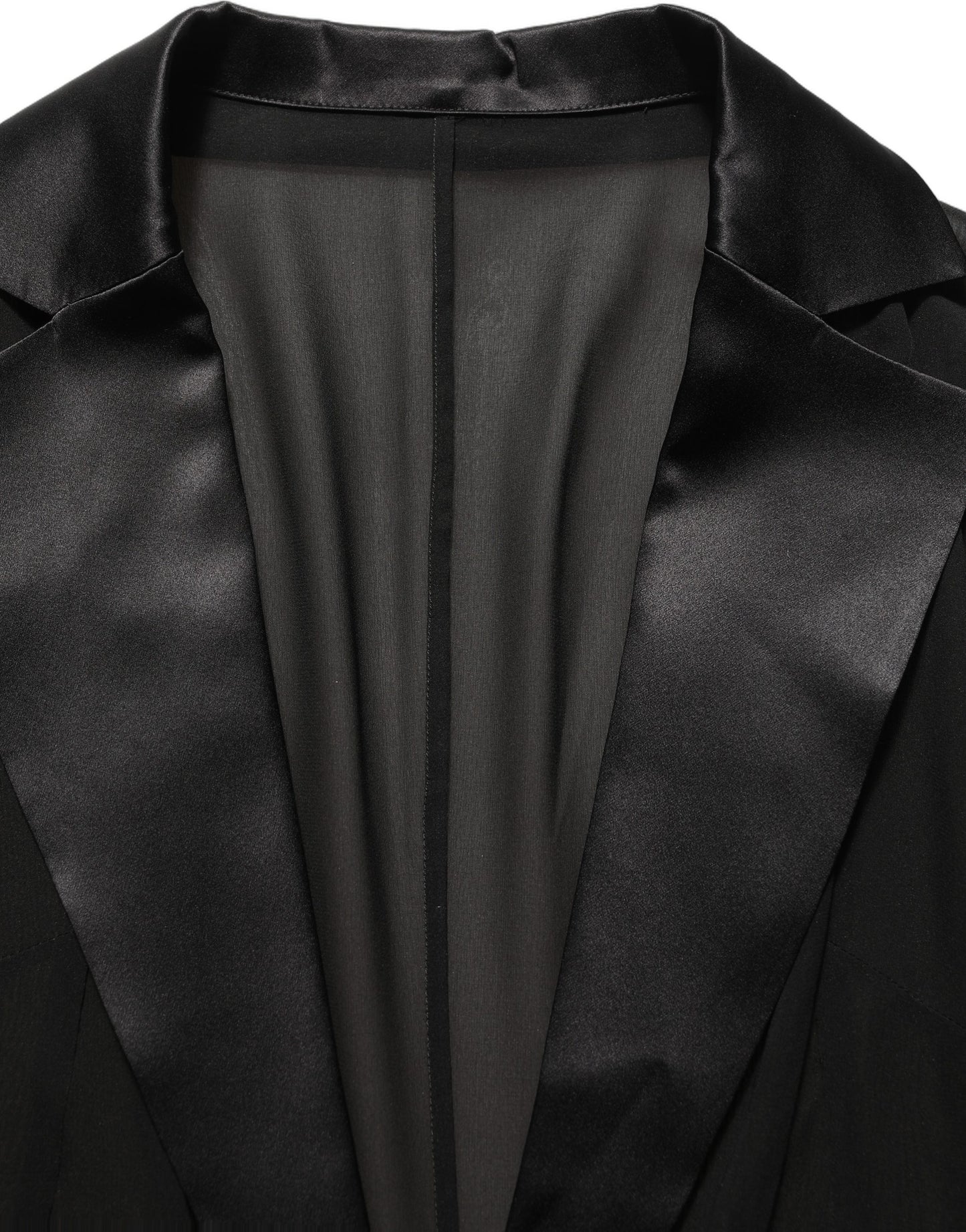 Black Silk Sheer Chiffon Long Maxi Dress
