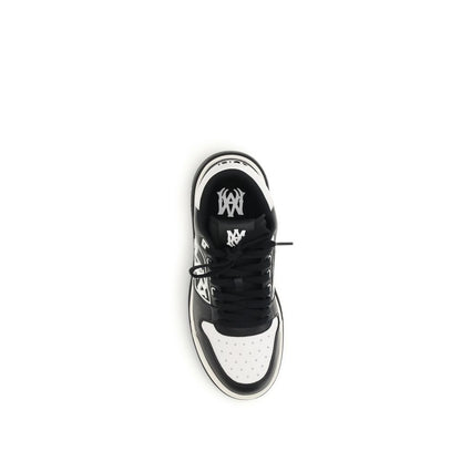 Black Calf Leather Bos Taurus Low Top Sneakers