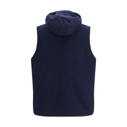 Blue Wool Oves Aries Sleeveless Jacket
