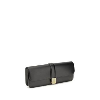 Black Calf Leather Bos Taurus Clutch Bag