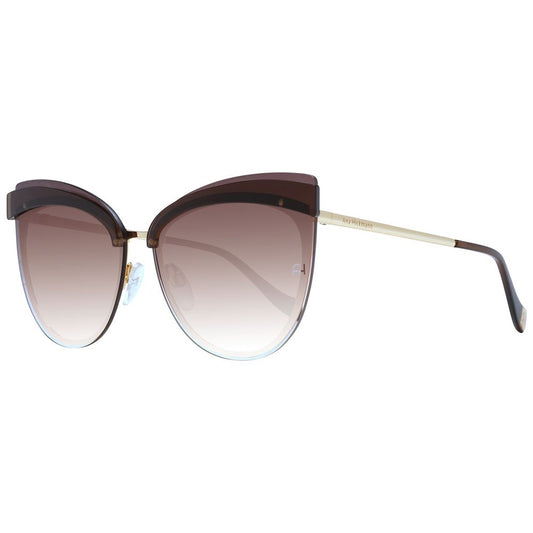Brown Metal Sunglasses