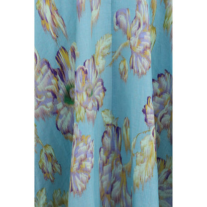 Multicolor Linen Casual Dress