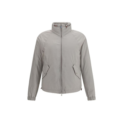 Gray Polyester Shell Jacket