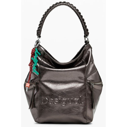 Bronze Polyethylene Women Backpack