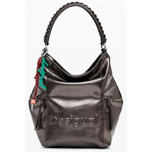 Bronze Polyethylene Women Backpack