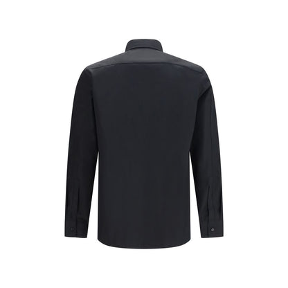 Black Cotton Dress Shirt