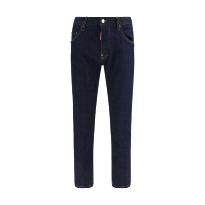 Blue Cotton Slim Fit Jeans