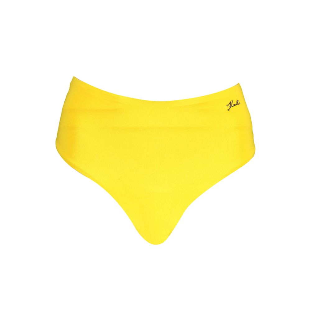 Yellow Polyamide Women's Swim Brief