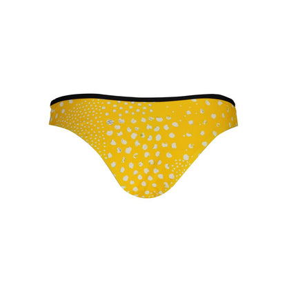 Giallo Poliammide Women Swim Brief
