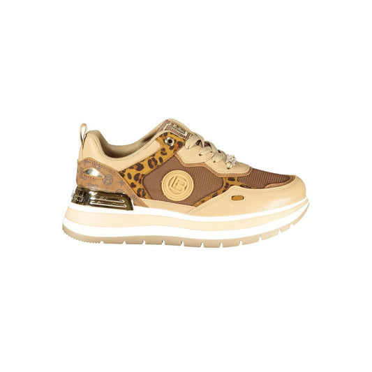 Marrone Polyurethane Women Sneaker