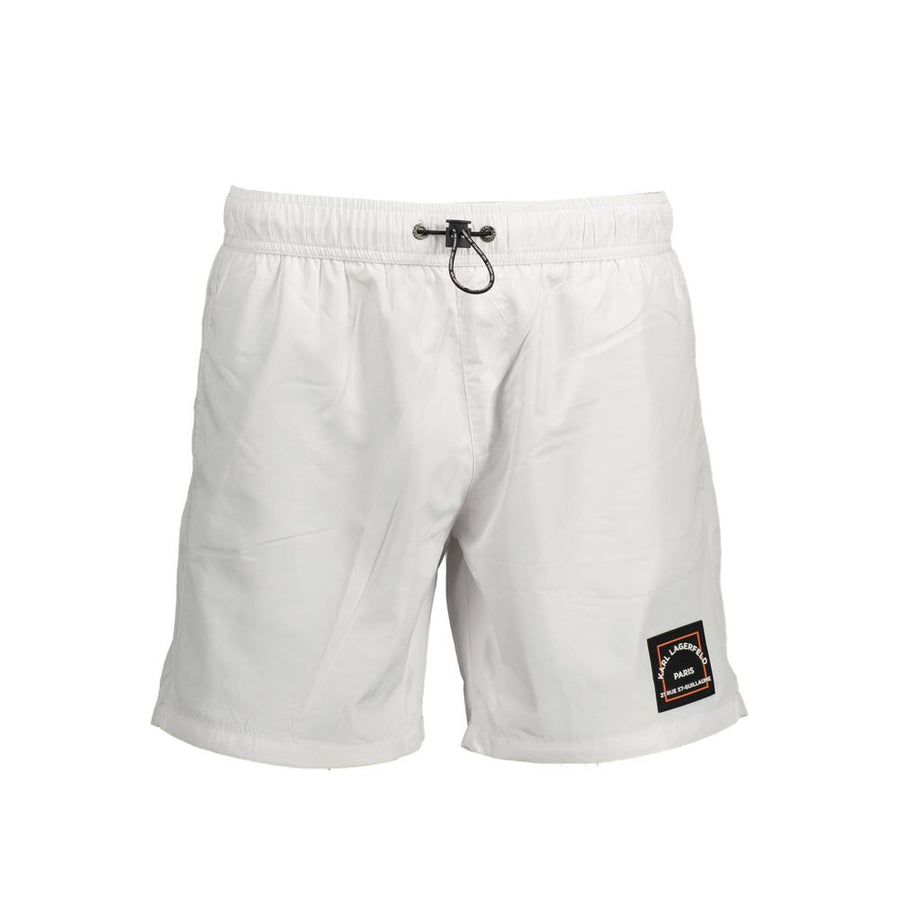 Bianco Polyester Men's Swim Boxer