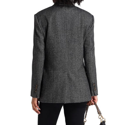 Black Elastane Blazer