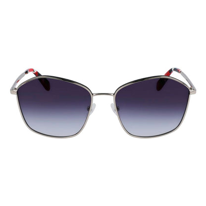Gray Metal Sunglasses