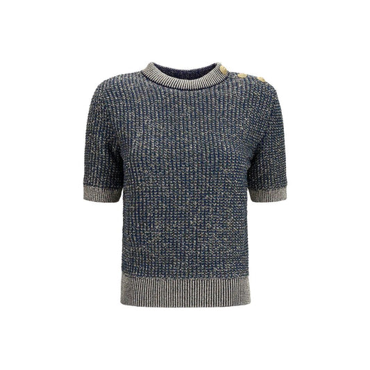 Blue Polyamide Sweatshirt