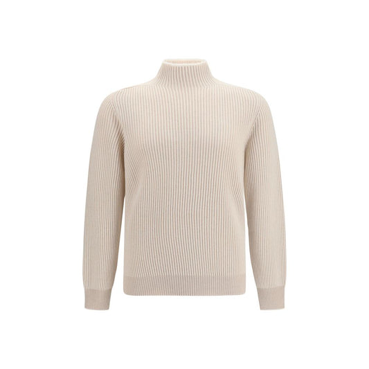 Beige Cashmere Turtleneck
