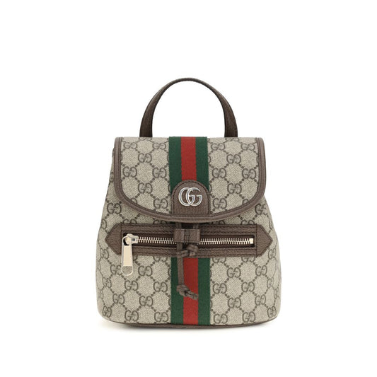 Beige Fabric Backpack