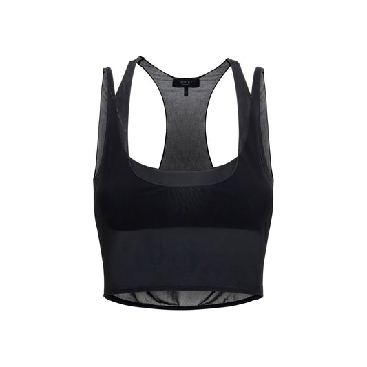 Black Viscose Bra