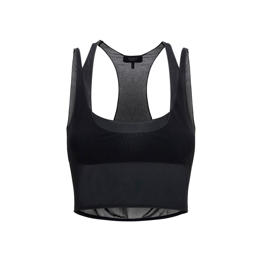 Black Viscose Bra