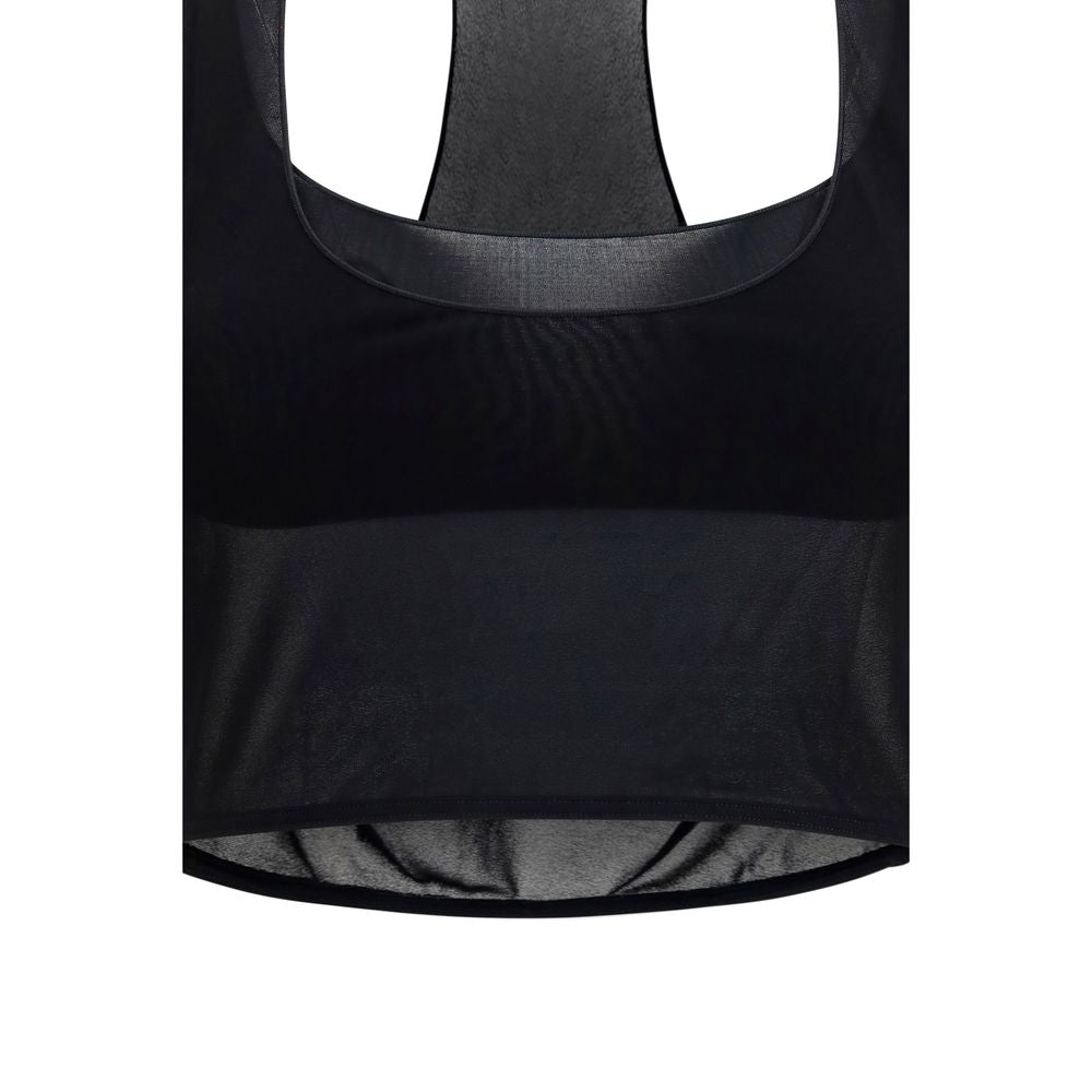 Black Viscose Bra