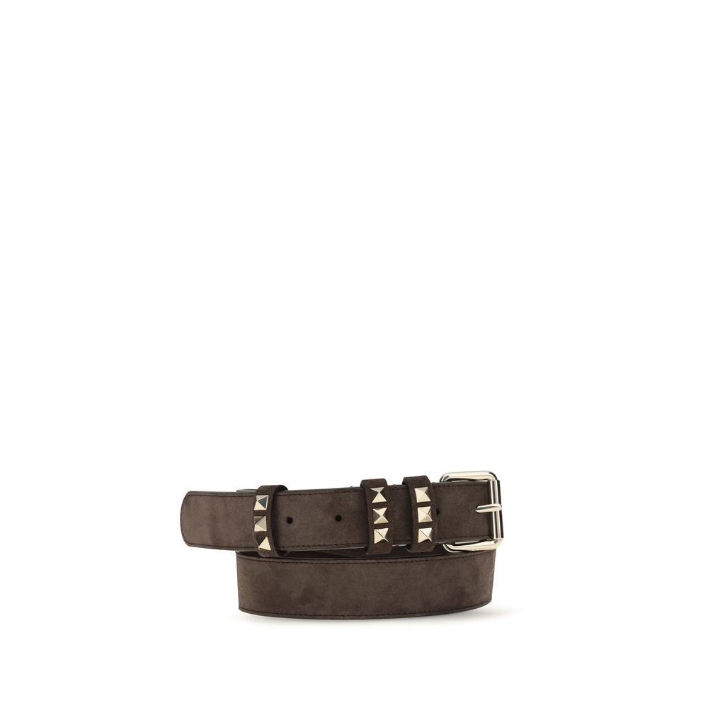 Brown Suede Leather Regular Belt