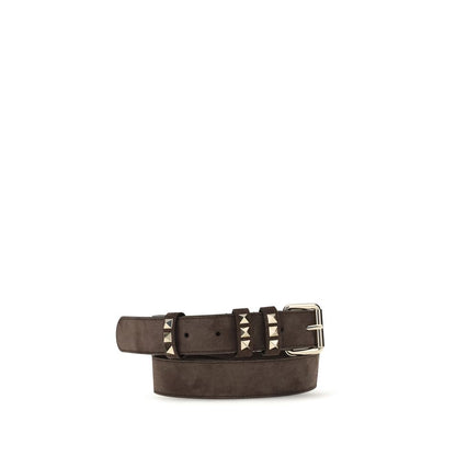 Brown Suede Leather Regular Belt