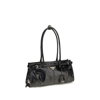 Black Calf Leather Bos Taurus Handbag