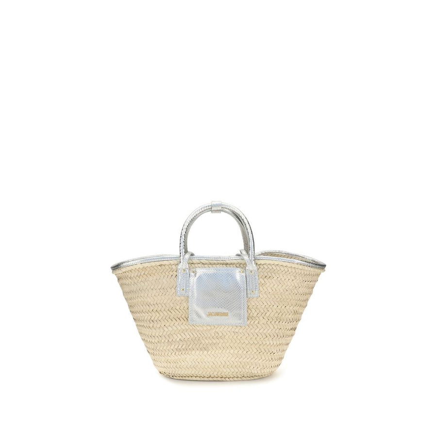 Beige Raffia Handbag