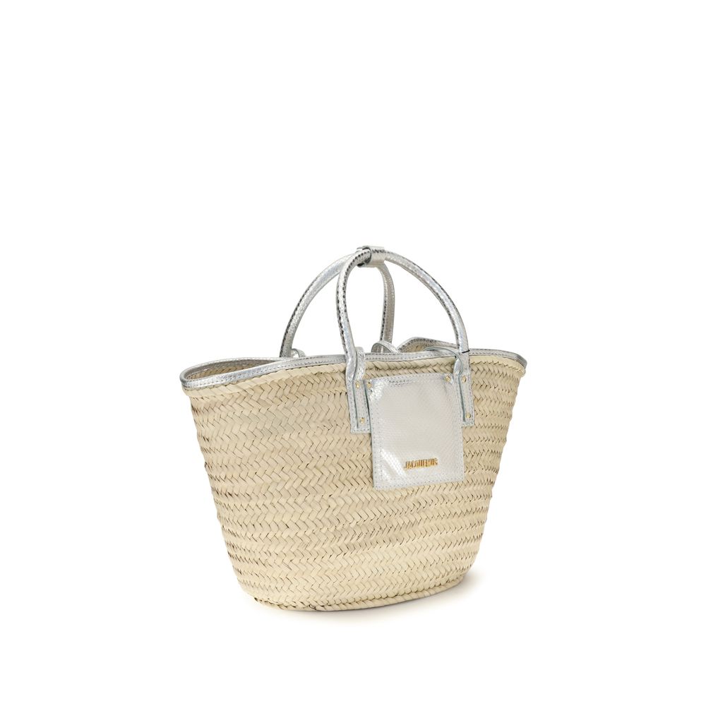 Beige Raffia Handbag