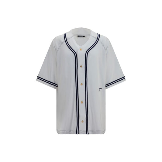 White Cotton Pattern Shirt