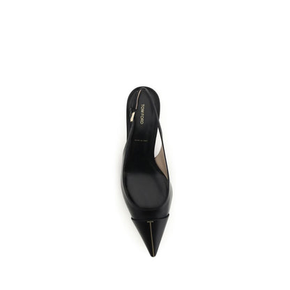 Black Calf Leather Bos Taurus Mid Heel Pumps