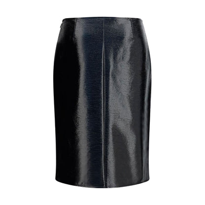 Bordeaux Cotton Midi Skirt