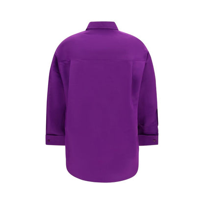 Purple Cotton Dress Shirt