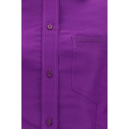 Purple Cotton Dress Shirt