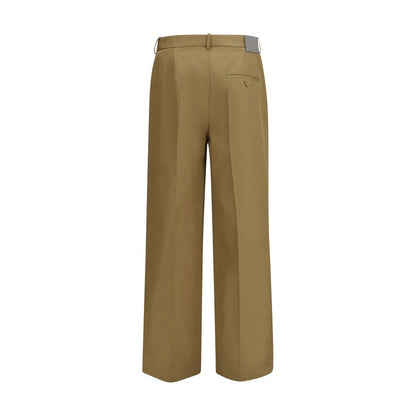 Beige Cotton Chino Pants