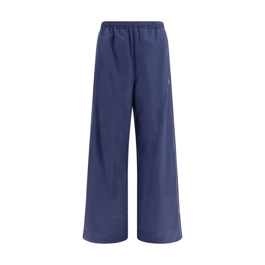 Blue Cotton Athletic Pants