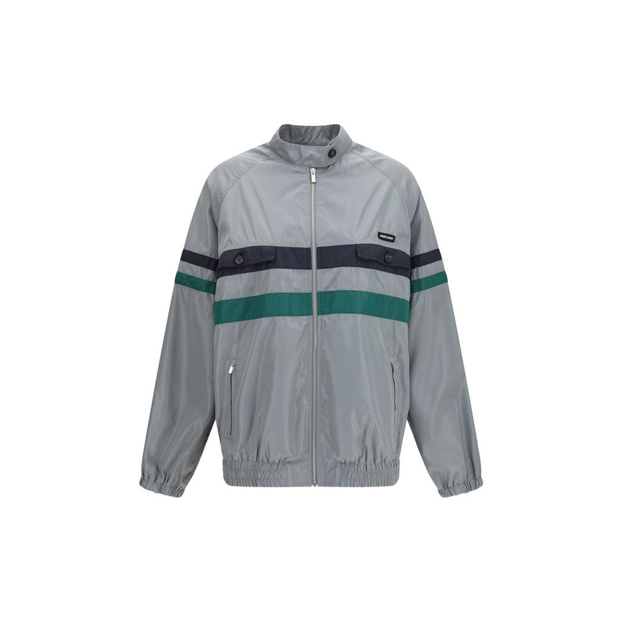 Gray Polyester Shell Jacket