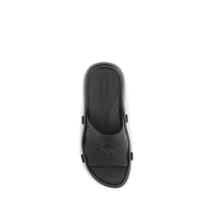 Black Rubber Sandals