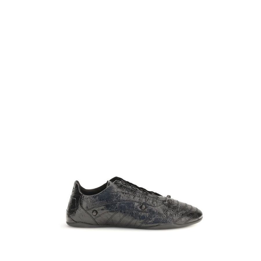 Black Calf Leather Bos Taurus Athletic Sneakers