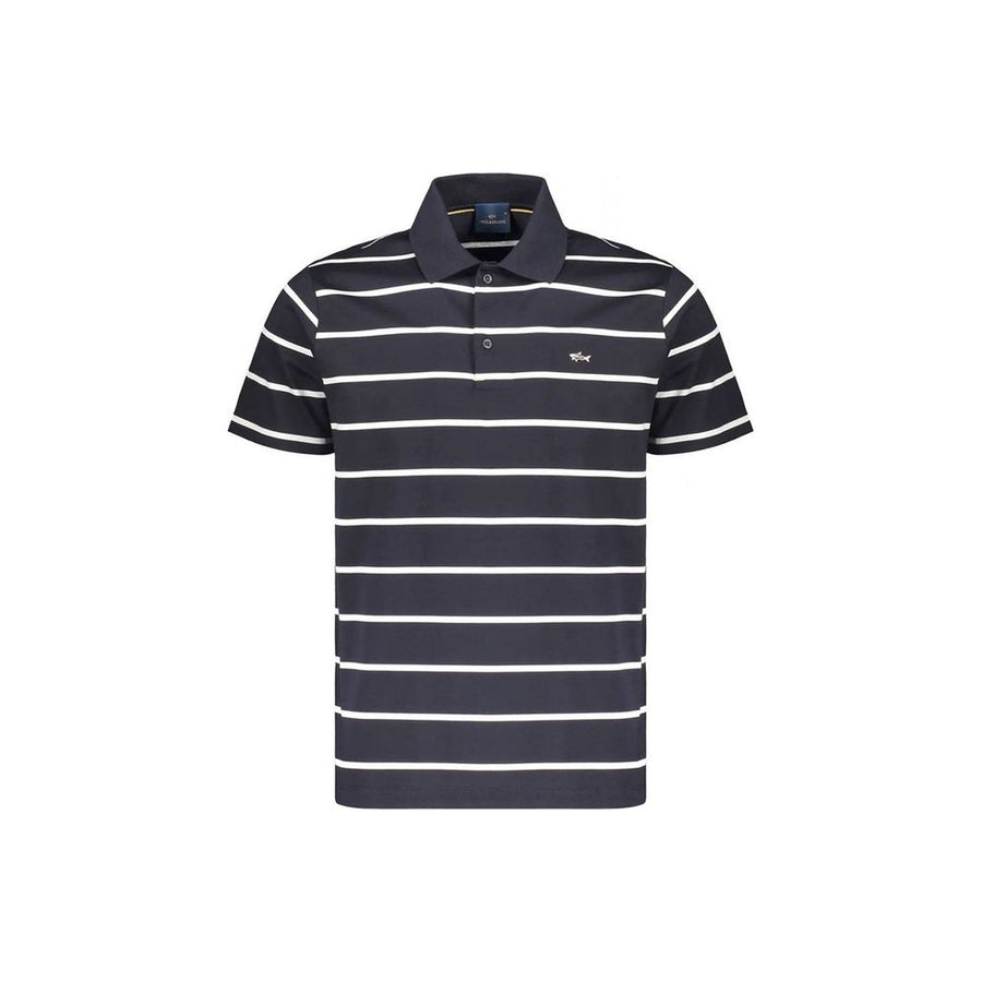Blue Cotton Polo Shirt