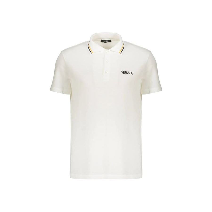 White Cotton Polo Shirt