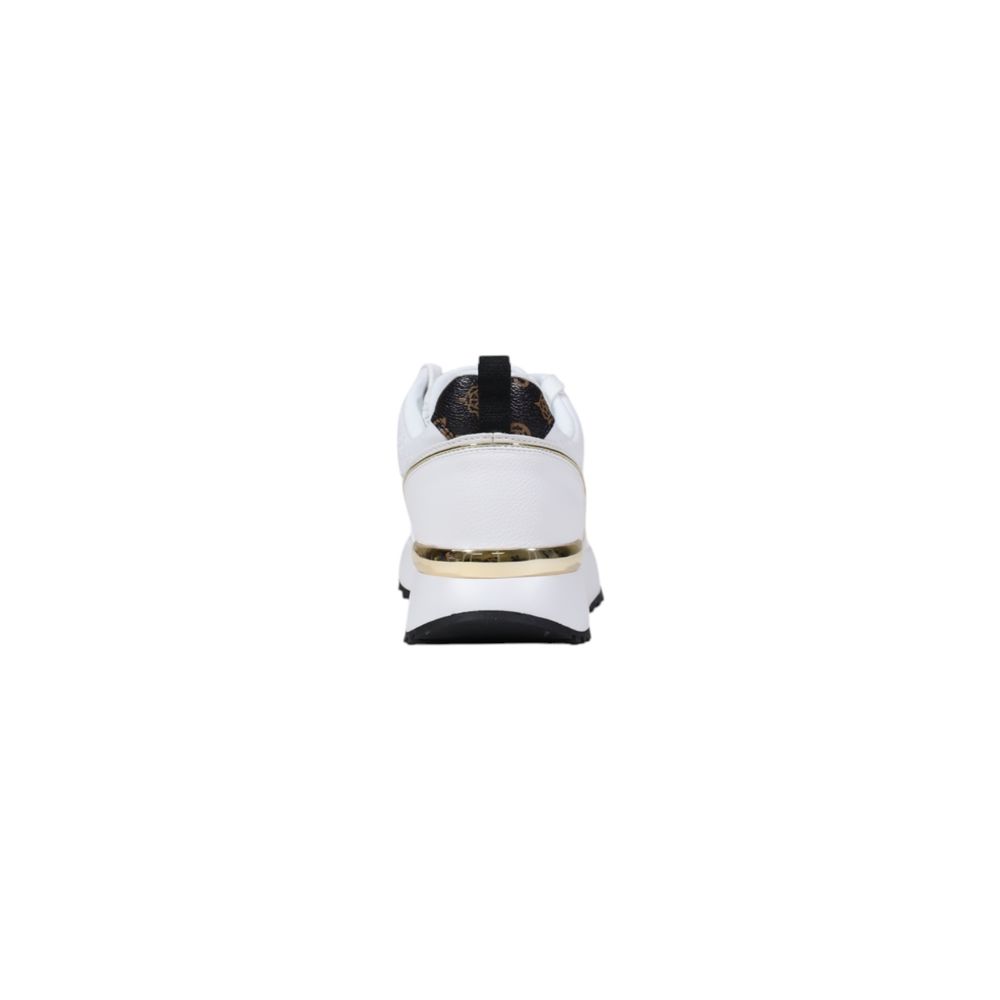 White Polyethylene Low Top Sneakers