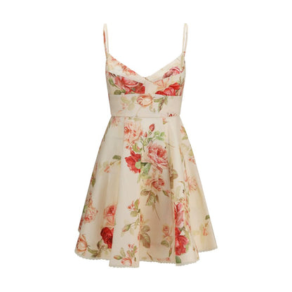 Beige Linen Casual Dress