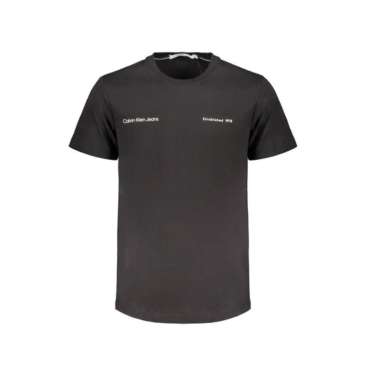 Black Cotton Men's T-Shirt