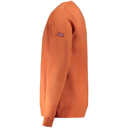 Brown Cotton Men's Sweatshirt