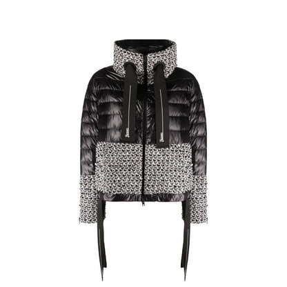 Black Polyamide Full-Length Jacket