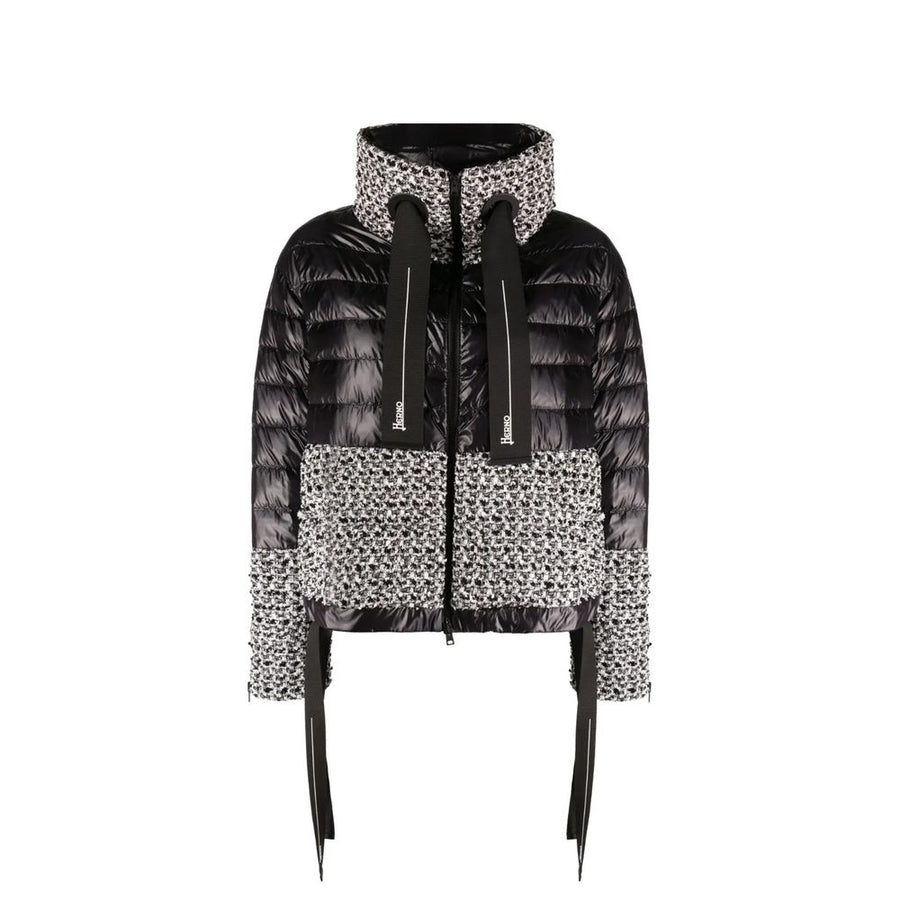 Black Polyamide Full-Length Jacket